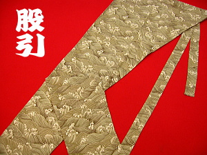義若オリジナルの股引き 荒波紋様の柄